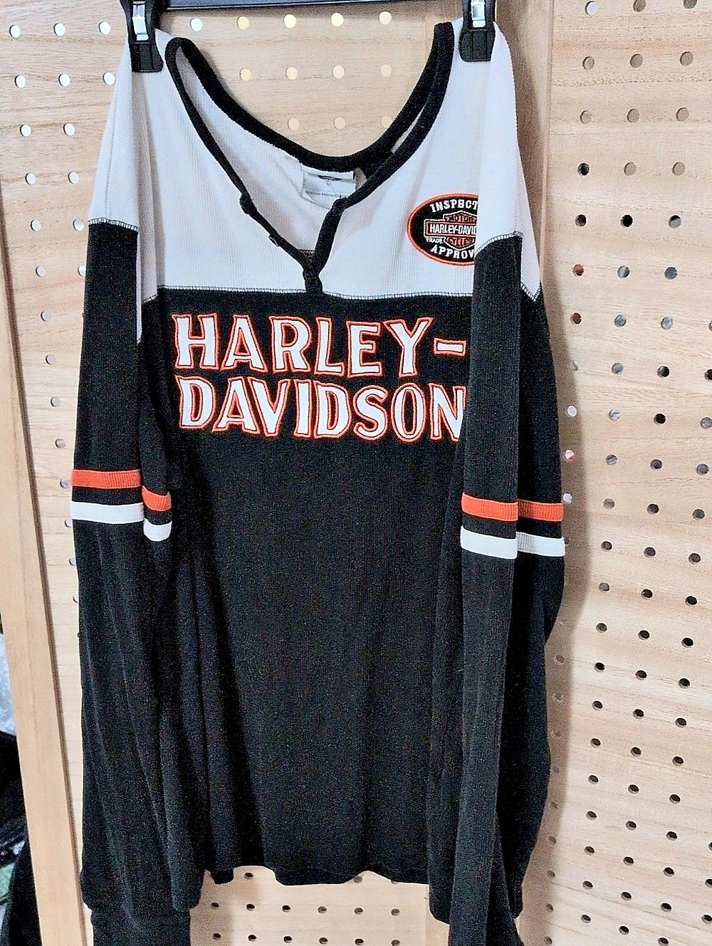 Harley-Davidson Men's Color Block Longsleve Thermal 2XL Fair